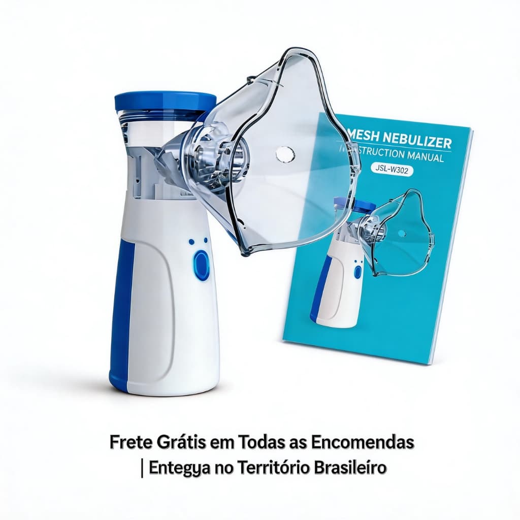 Inalador Nebulizador Portátil Ultrassônico Atomizador De Baixo Nó Para Crianças E Adultos