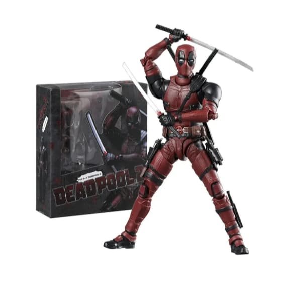 Action Figure Deadpool 2 Heróis Marvel Com Acessórios 16 cm