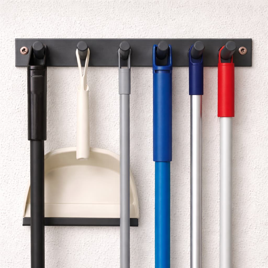 Suporte Organizador para Vassoura/Rodo/Pá de Parede Resistente e Prático Acompanha Parafuso e Buchas
