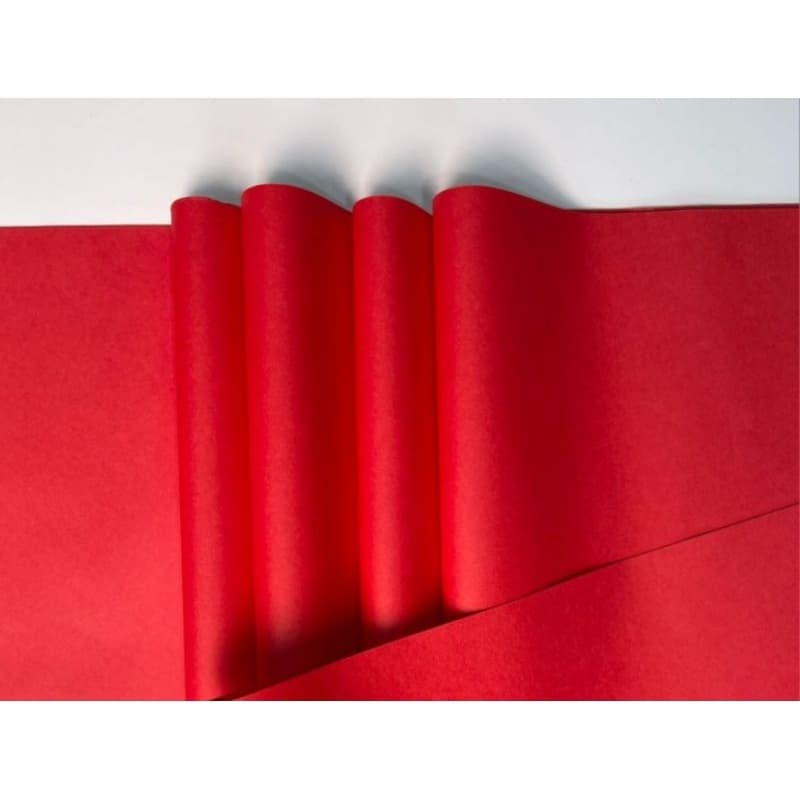 Papel de Seda Vermelho - 50x35 pct 50 folhas ou 100 folhas, embalagem roupa,doces rococó, pipas embrulho