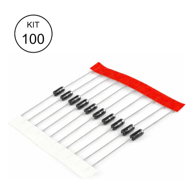 kit 100 Diodo 1n4007 Alta Qualidade 1a 1000v Fitado Mic