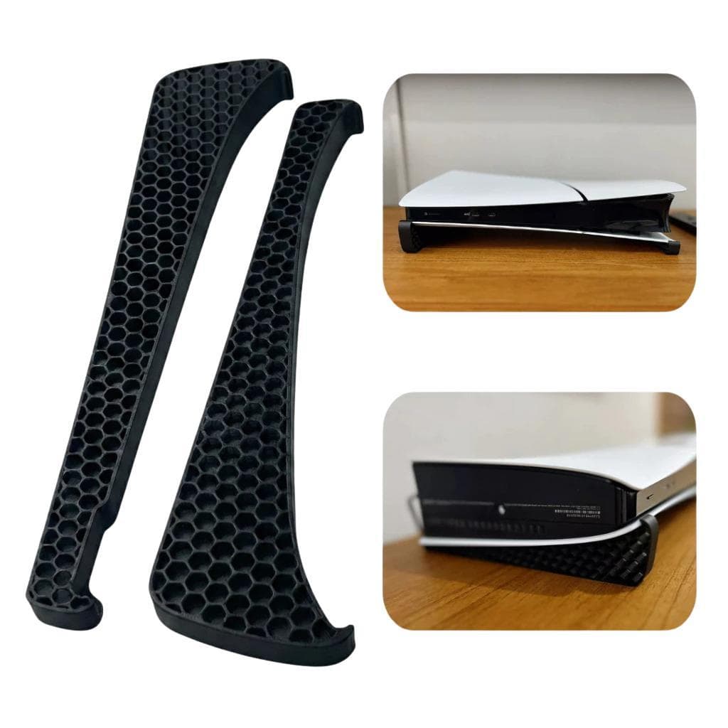 Suporte Horizontal PS5 – Formato Bolha em PLA Premium, Estável e Seguro