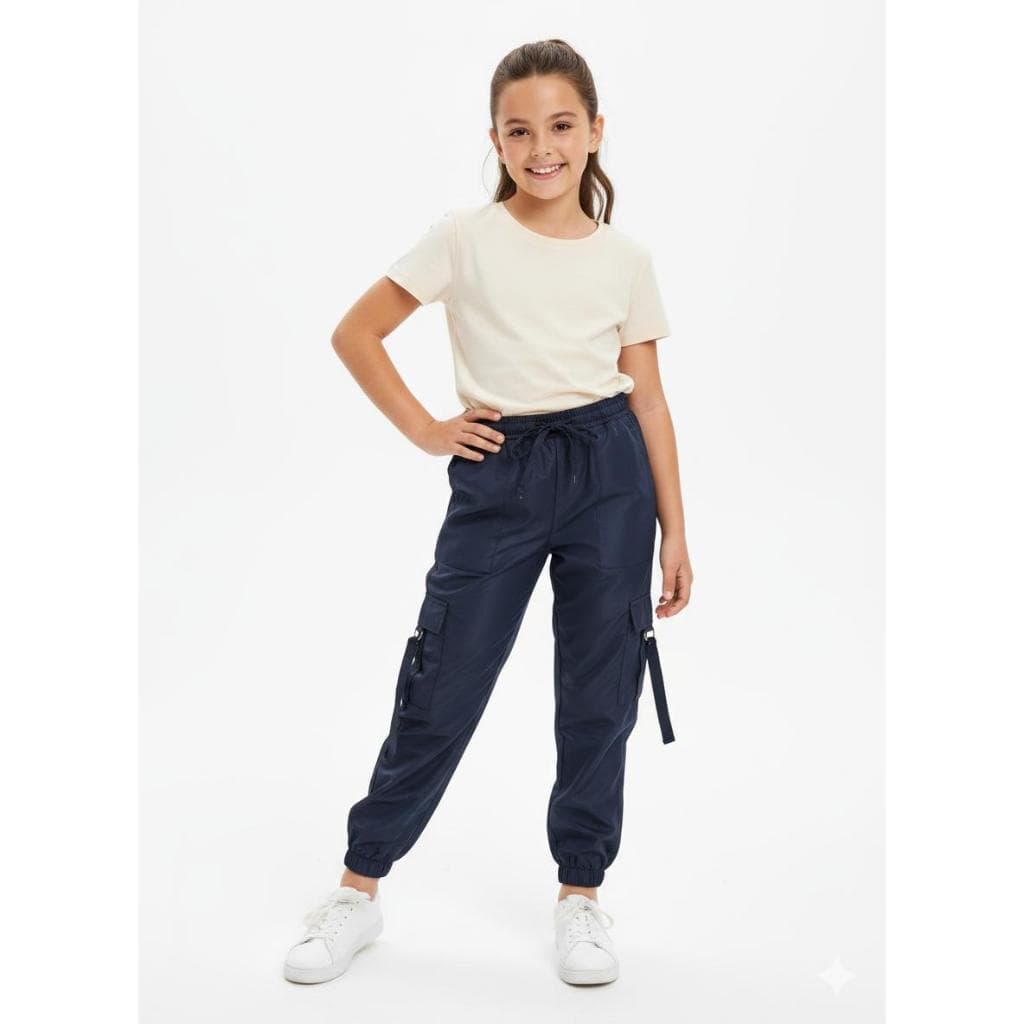 CALCA JOGGER CARGO MENINA DE 6 A 12 ANOS