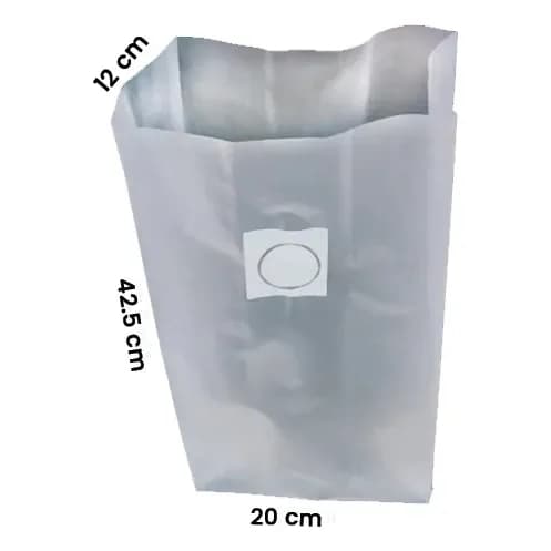 50 Sacos para Cultivo de Cogumelos M - Até 2kg - Com Filtro