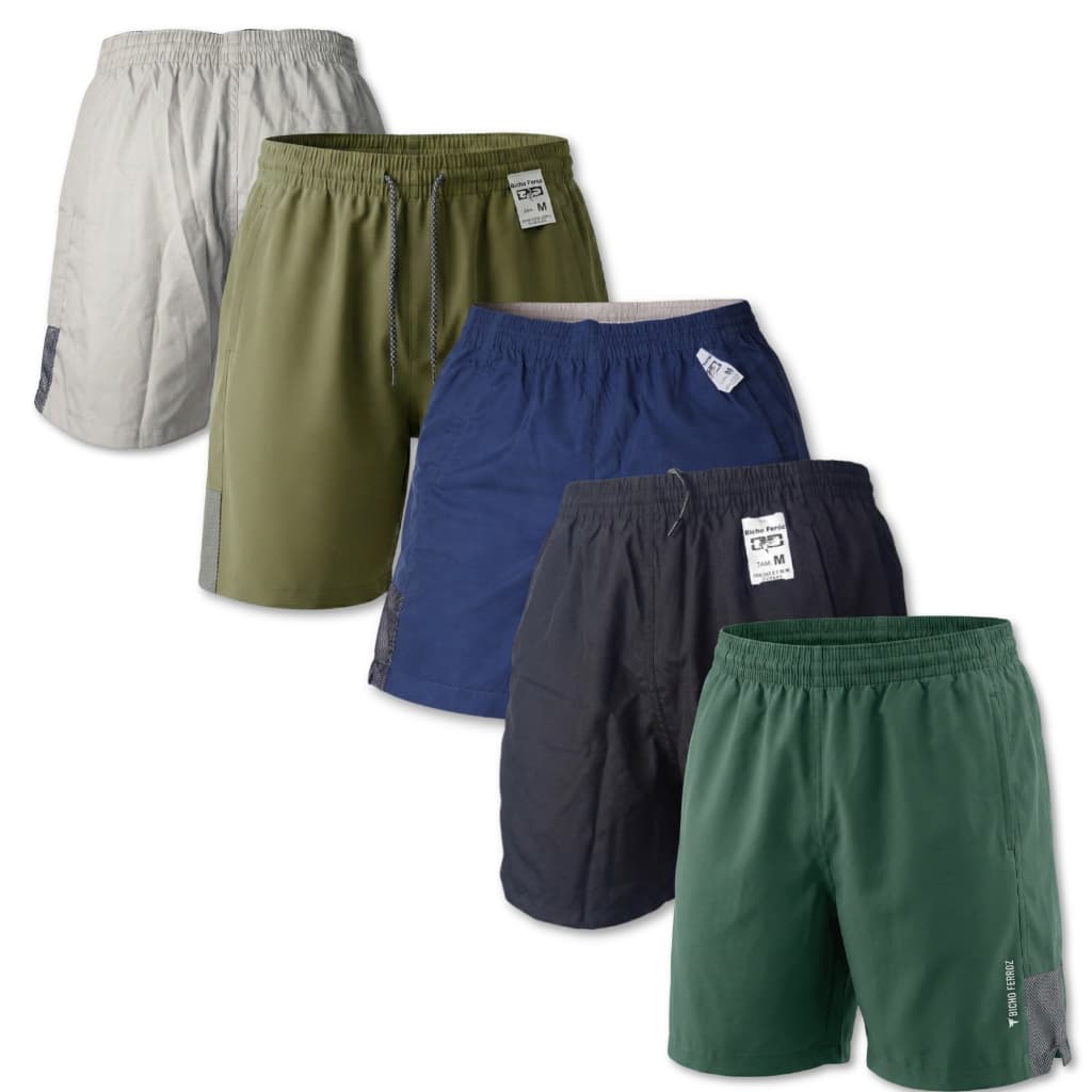 Short Mauricinho com elastano  estilo Confort Dry com short para treino