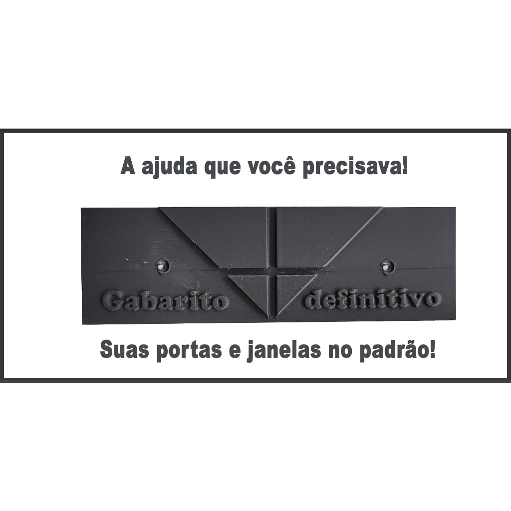 Gabarito para Furo de Esquadreta em Perfis de Alumínio Jig para Esquadreta