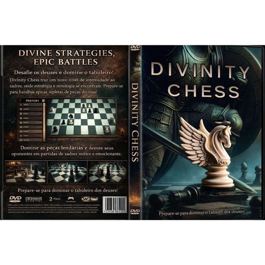 jogo de Xadres para Pc ou Notebook Divinity Chess Pen Driver
