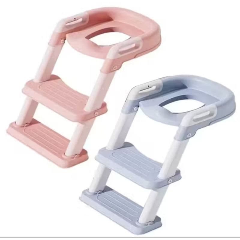 Troninho assento infantil com escada, assento redutor vaso sanitário Menina ou Menino OHANA BABY