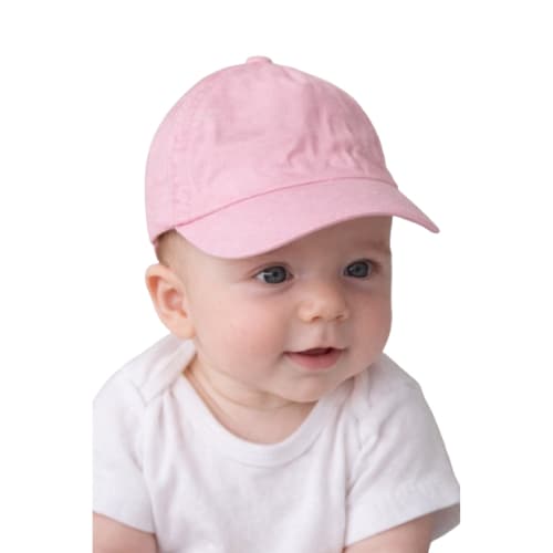 Boné Bebê Rosa 3 a 12 Meses com Ajuste Elástico – Infantil, Confortável, Leve e Proteção Solar Rosa Claro Nenem