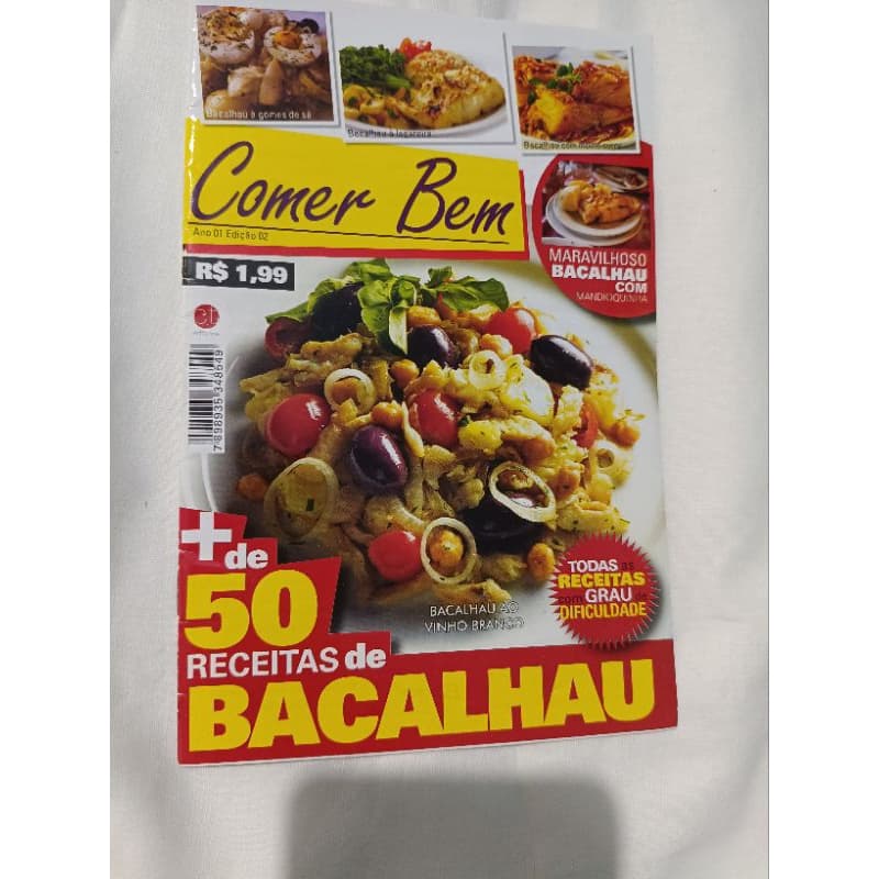 Revista comer bem + 50 receitas de bacalhau