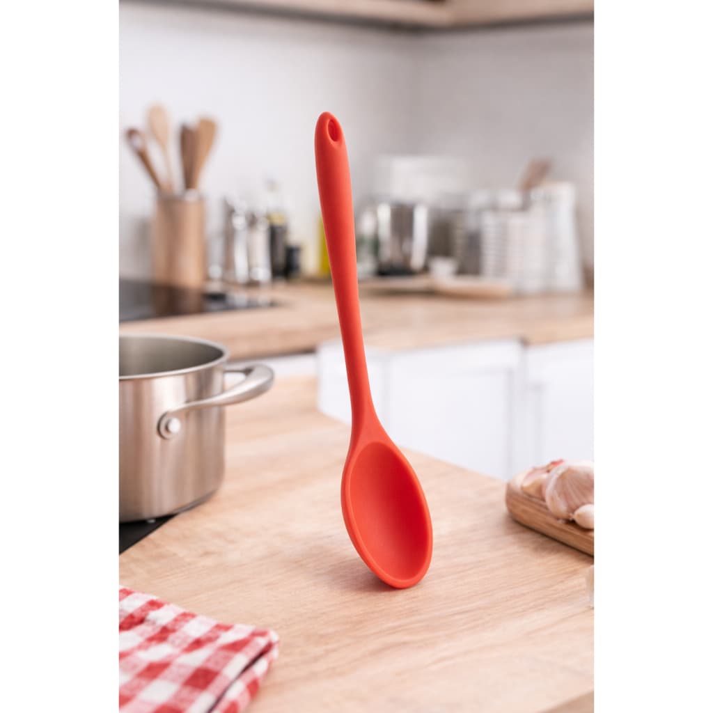 Colher de Silicone 27,5cm Resistente ao Calor até 230°C – Não Arranha Panelas | Livre de BPA
