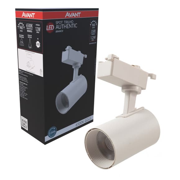 Spot LED Avant Trilho Authentic 12W Branco 6500K