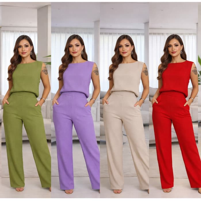 CONJUNTO SOCIAL FEMININO - ELEGANTE - TRABALHO - EXECUTIVO - UNIFORMES