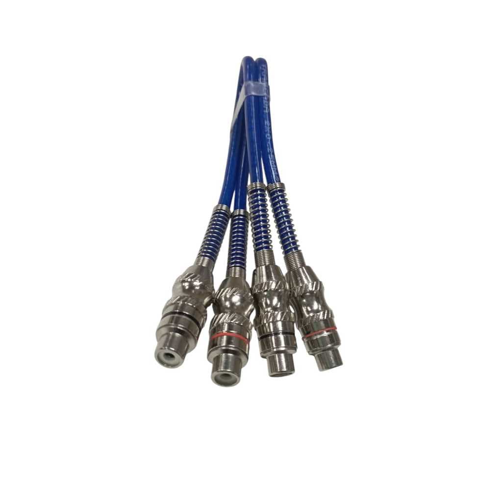 EMENDA FEMEA DUPLA | PROFISSIONAL PARA CABOS DE RCA | BLINDADO | PREMIUM | 22CM | KSX