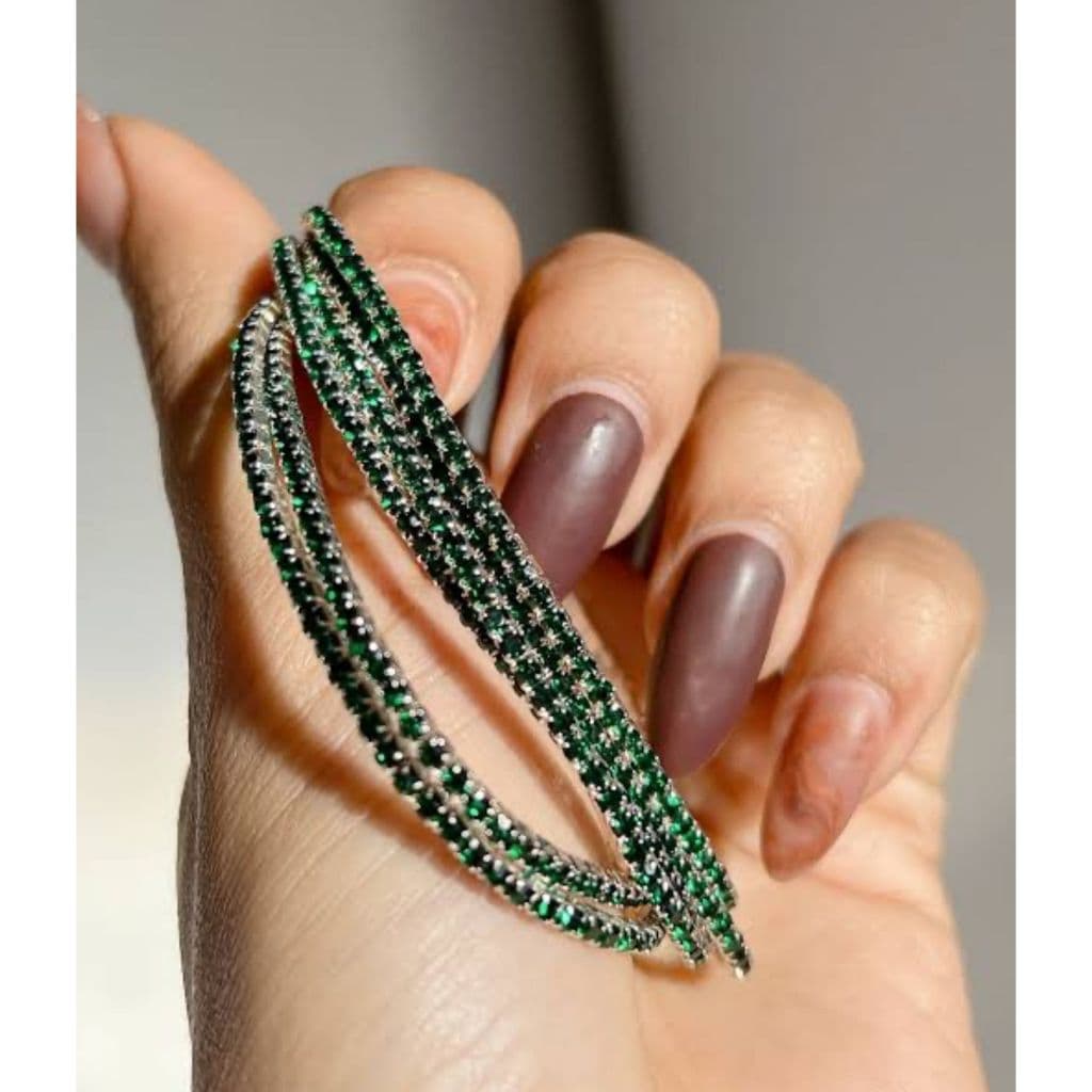 PULSEIRA FEMININA STRASS FESTA DELICADA FOLHEADA