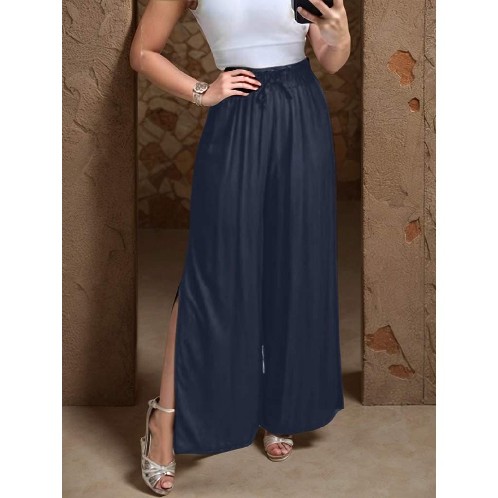 Calça Feminino  Duna Com Bolso com fenda#EV065