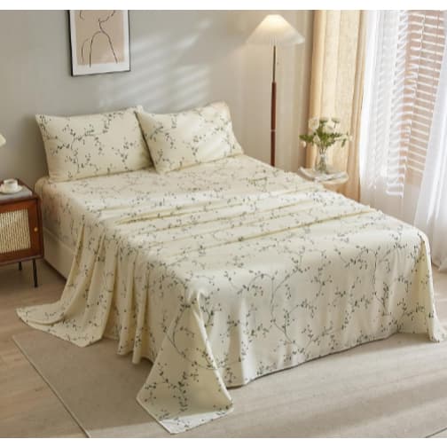 Kit 5 Lençol Casal 4 Peças com Elástico Jogo Completo Roupa de Cama Casal Estampado