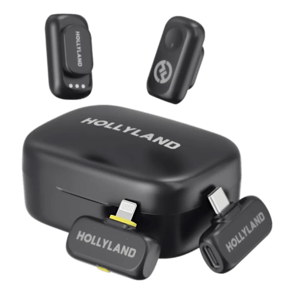 Microfone sem fio Hollyland Lark A1 Combo cor preto