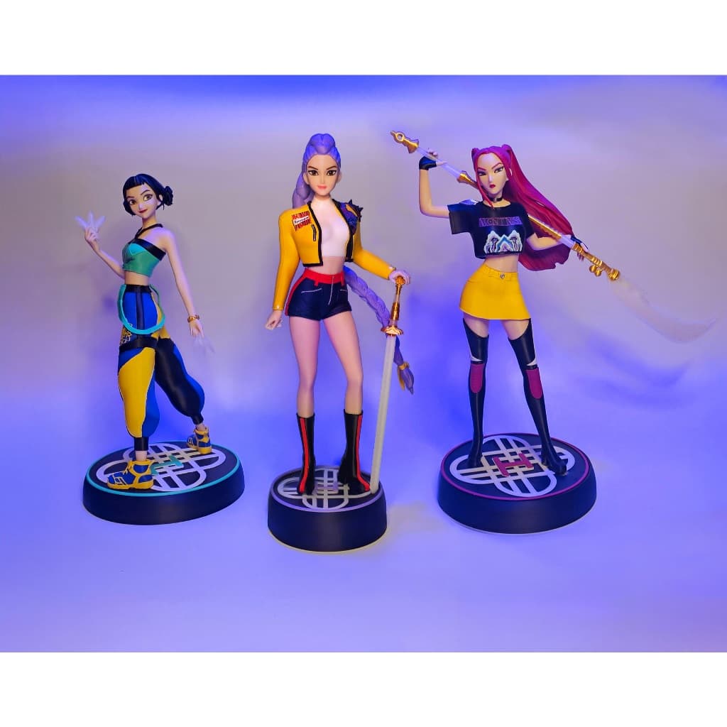 Huntrix – Guerreiras do K-Pop – 40cm – Estátua Decorativa Impressão 3D