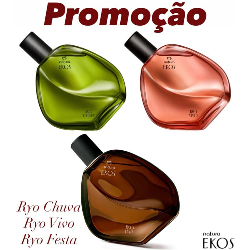 Ekos Ryo Natura Desodorante Colônia 75ml cada Original e Lacrado - Variações