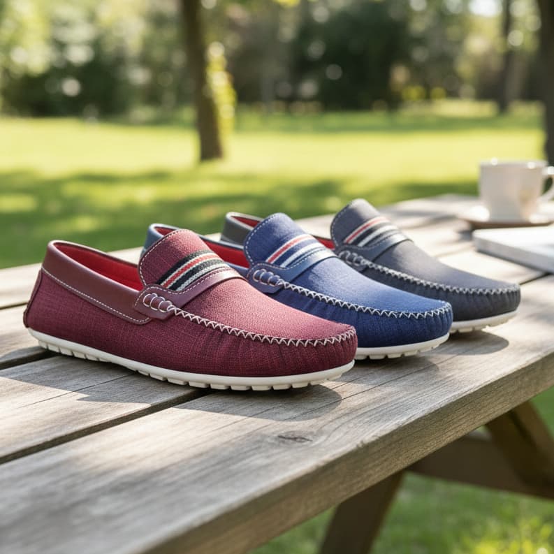 Mocassim Masculino Casual Calce Fácil Confortável Slip On Luxo Costura Manual Sapato Masculino Barato Envio Imediato