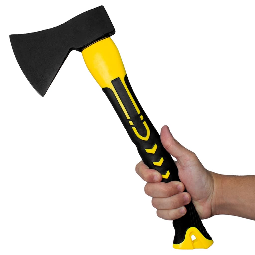 Machado Machadinha Corta Arvore Tronco Lenha Galho Jardim Jardinagem 600g Cabo De Fibra Profissional