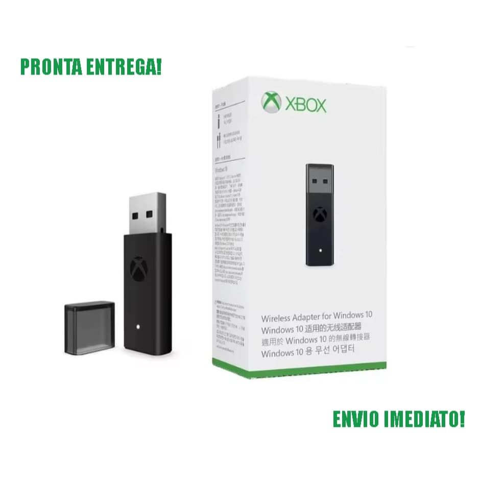 Adaptador Receiver Controle Xbox One Sem Fio - 2° Geração Para Pc e Notebook - Pronta Entrega!