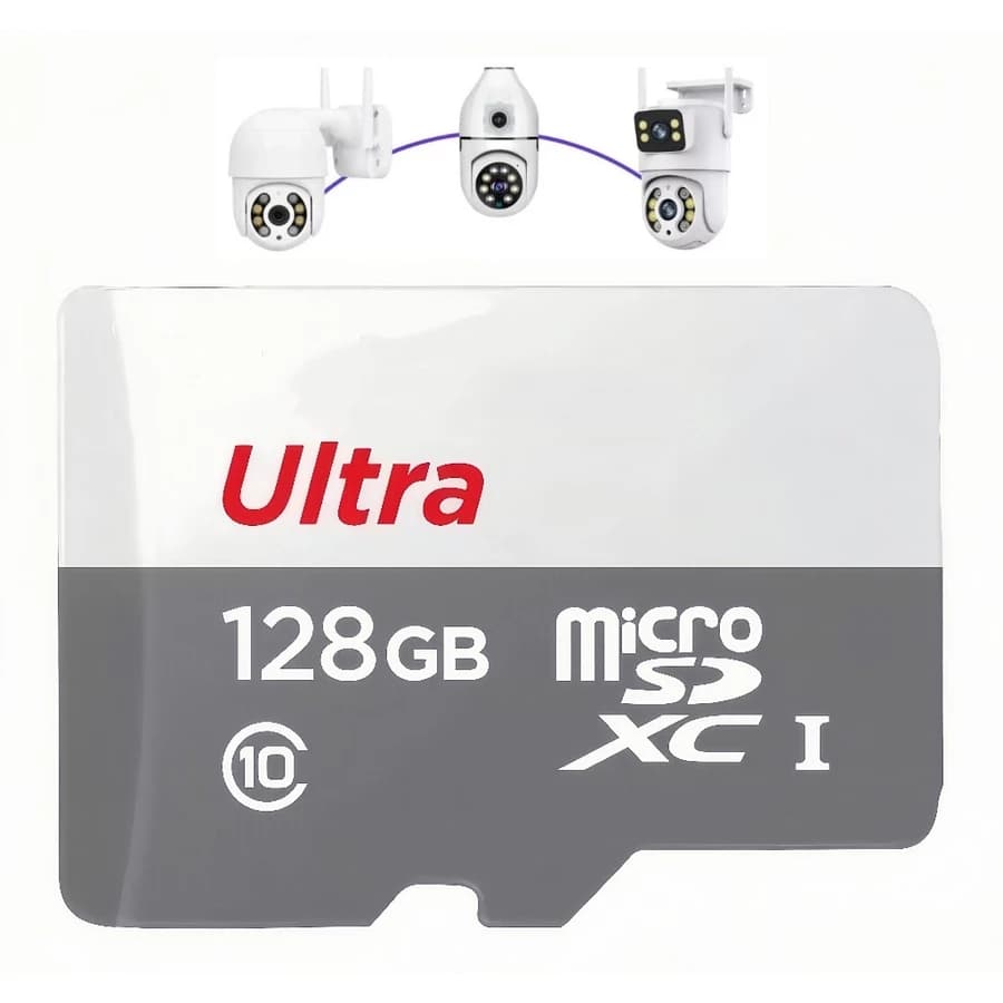 Cartão de Memória - MicroSD 128GB Classe 10 Ultra: Câmeras de Segurança, Celulares