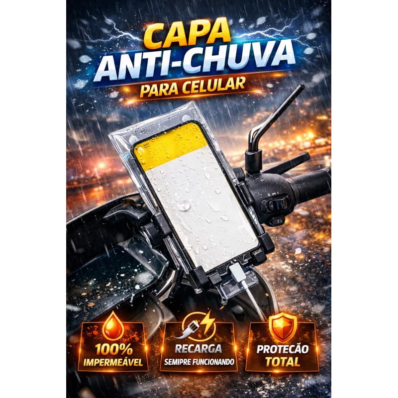 Capa De Telefone Recarregável À Prova D'água Para Entrega-Bolsa Protetora Com Tela Sensível Ao Toque Bateria Integrada