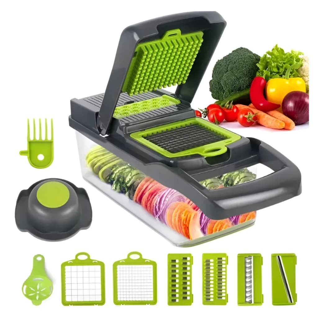 Profissional Multiuso Cortador Fatiador Ralador Picador De Legumes Frutas E Alimentos Cozinha Inox