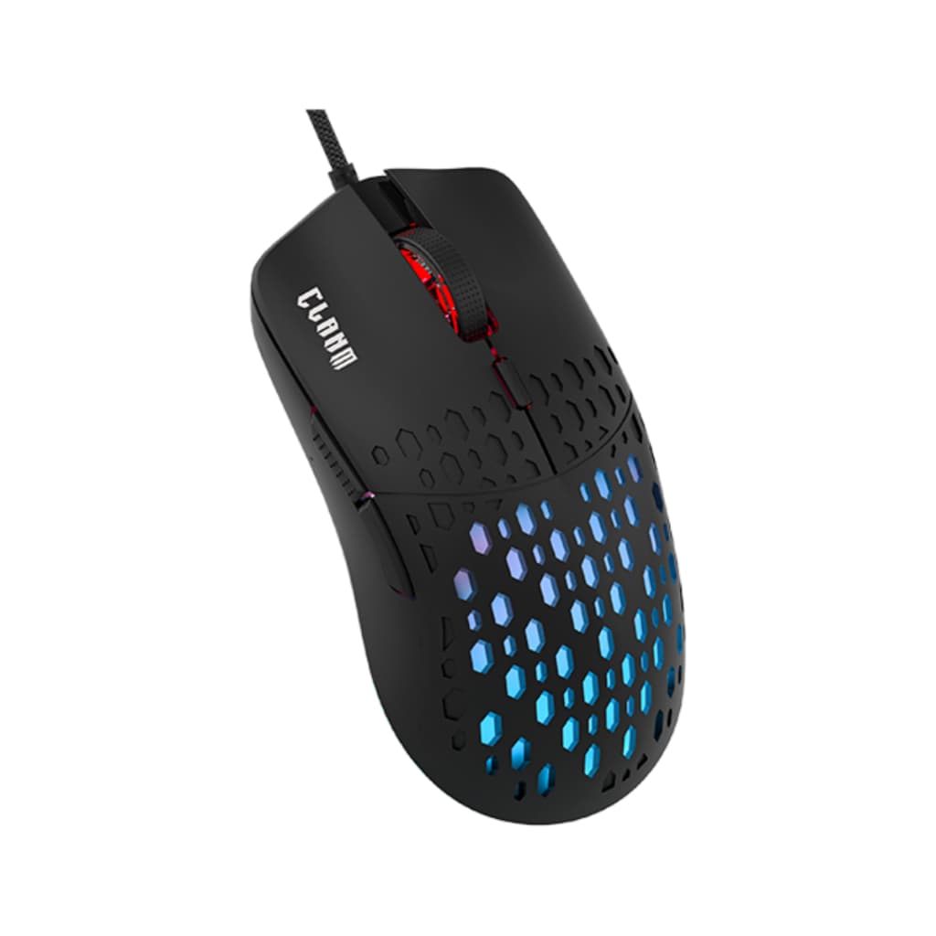 Mouse Gamer Preto Slits V2 7.200 Dpi Switch Huano Rgb Clanm