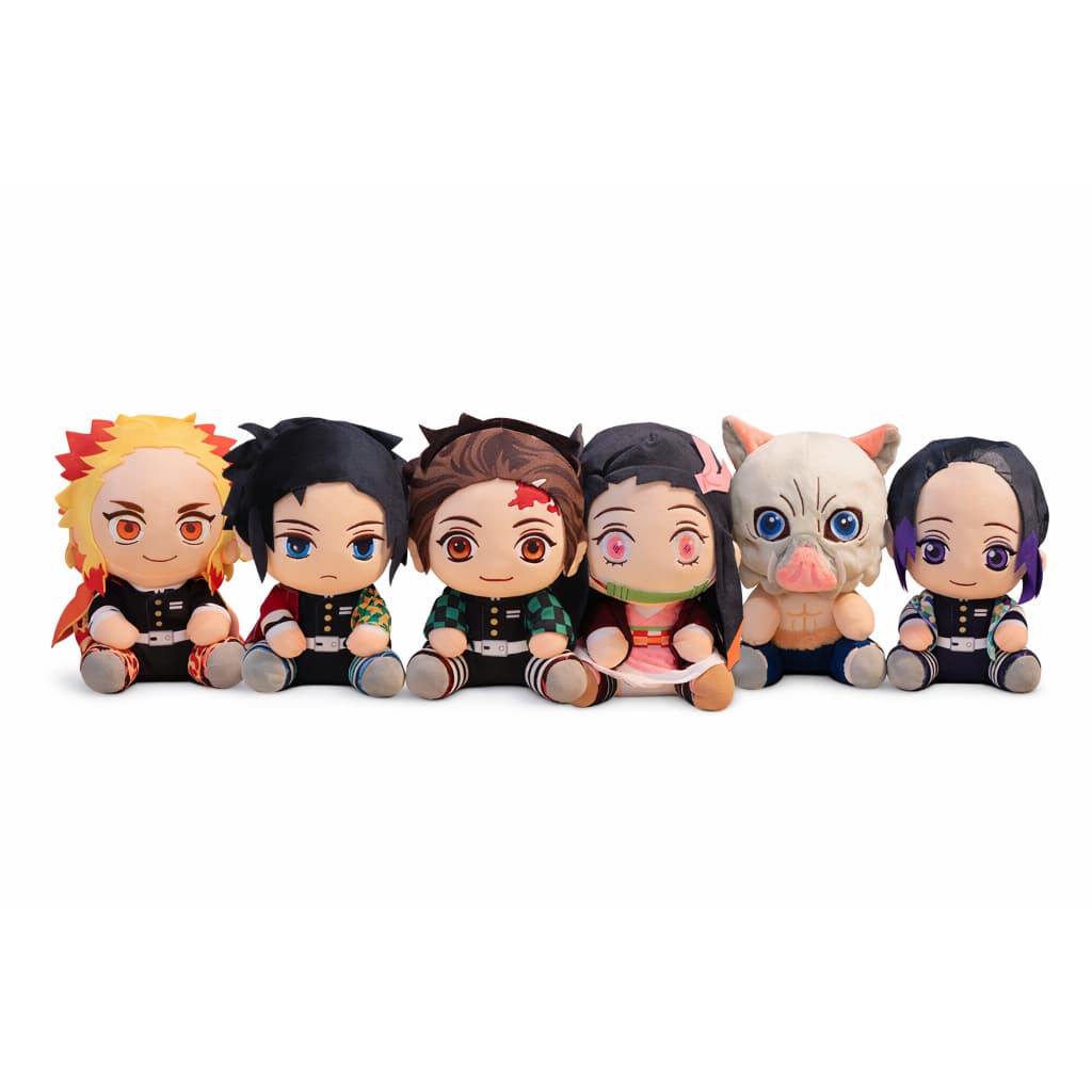 Pelúcia Demon Slayer 20cm Tanjiro Nezuko Zenitsu Inosuke Rengoku Giyu Shinobu Anime Kimetsu No Yaiba