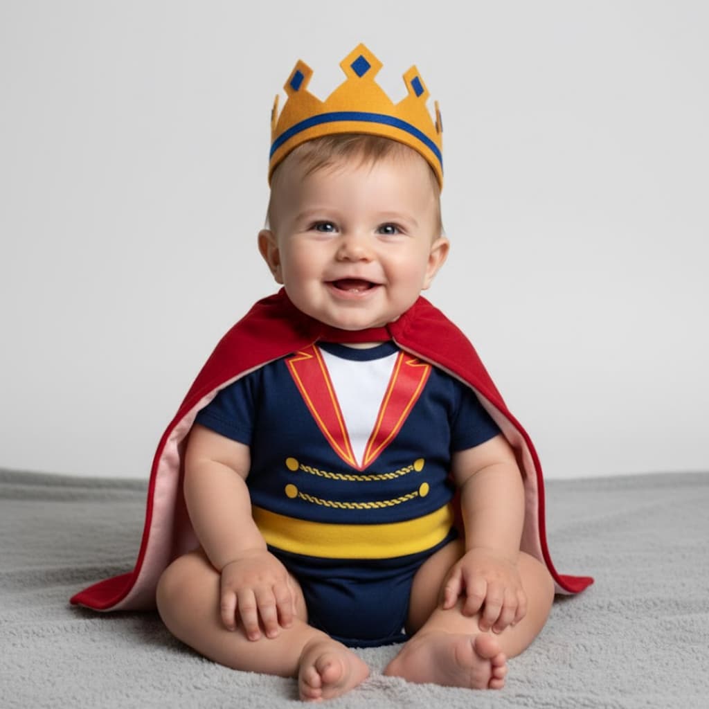 Body Bebê Infantil Menino Mêsversário Temático Príncipe Super Confortável Linha Premium