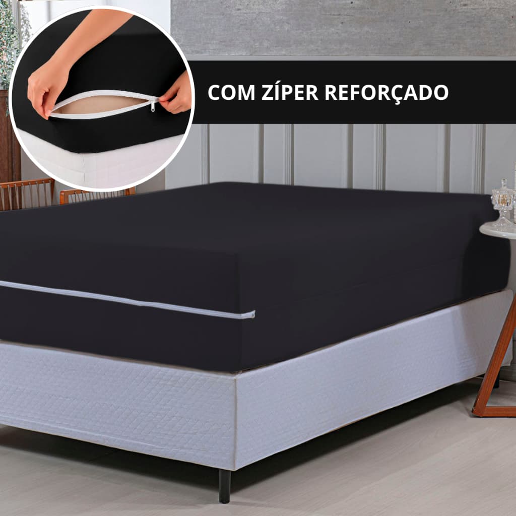 Capa para colchão Malha Gel Grossa Com Zíper Solteiro / Casal Padrão / Queen