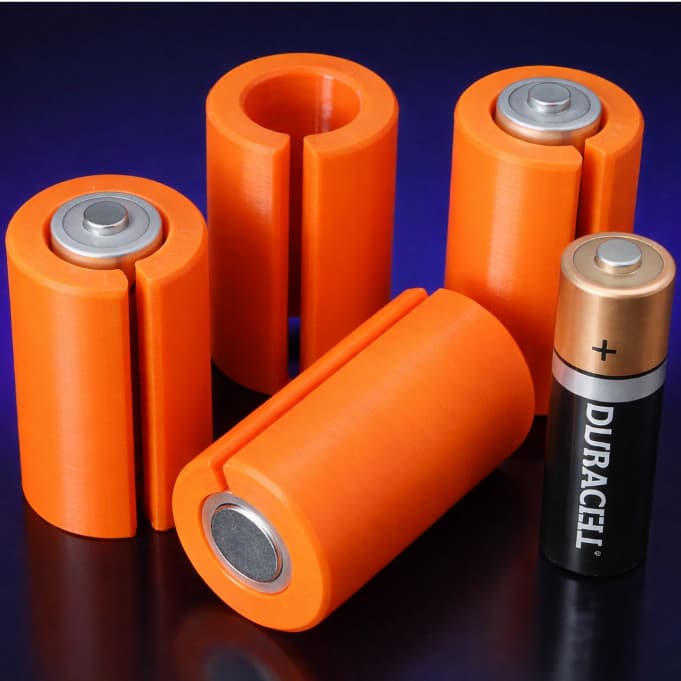 Adaptador Pilha AA para C Média Escolha Seu KIT