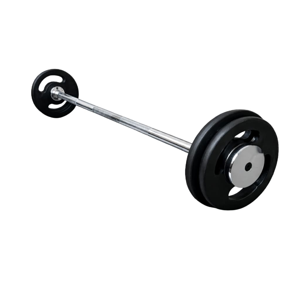 Barra Montada Anilha Pintada Reta 10Kg