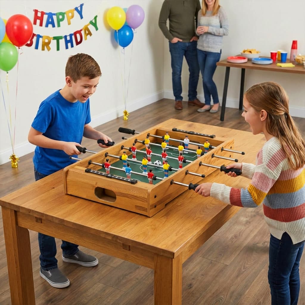 Mesa de Pebolim Portatil Futebol de Mesa Toto Futmesa Pimbolim totó brinquedo infantil para Criança