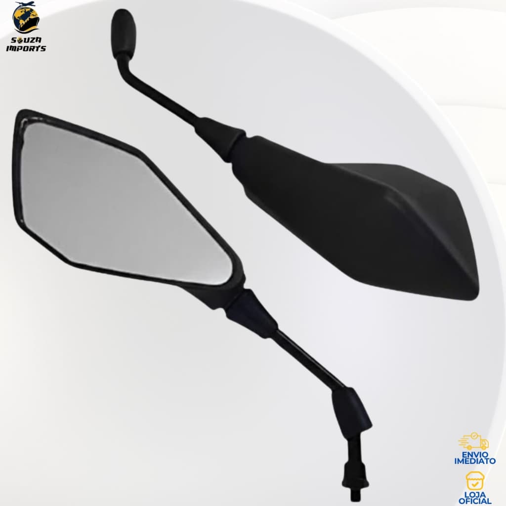 Par Retrovisor Moto Kawasaki Z400 Rosca M10 Honda Suzuki Dafra