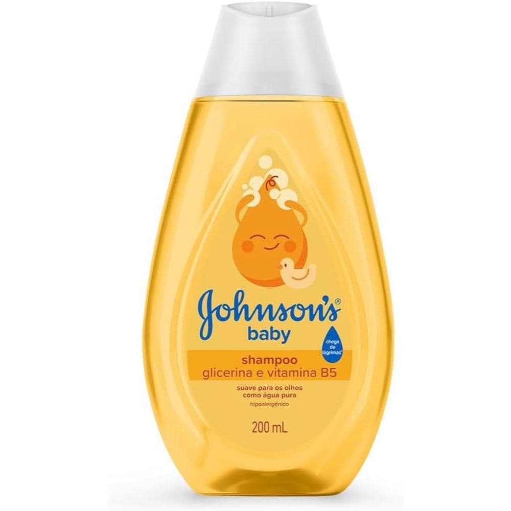 Shampoo Johnson’s Baby  200ml – Limpeza Suave e Proteção para o Cabelo do Bebê