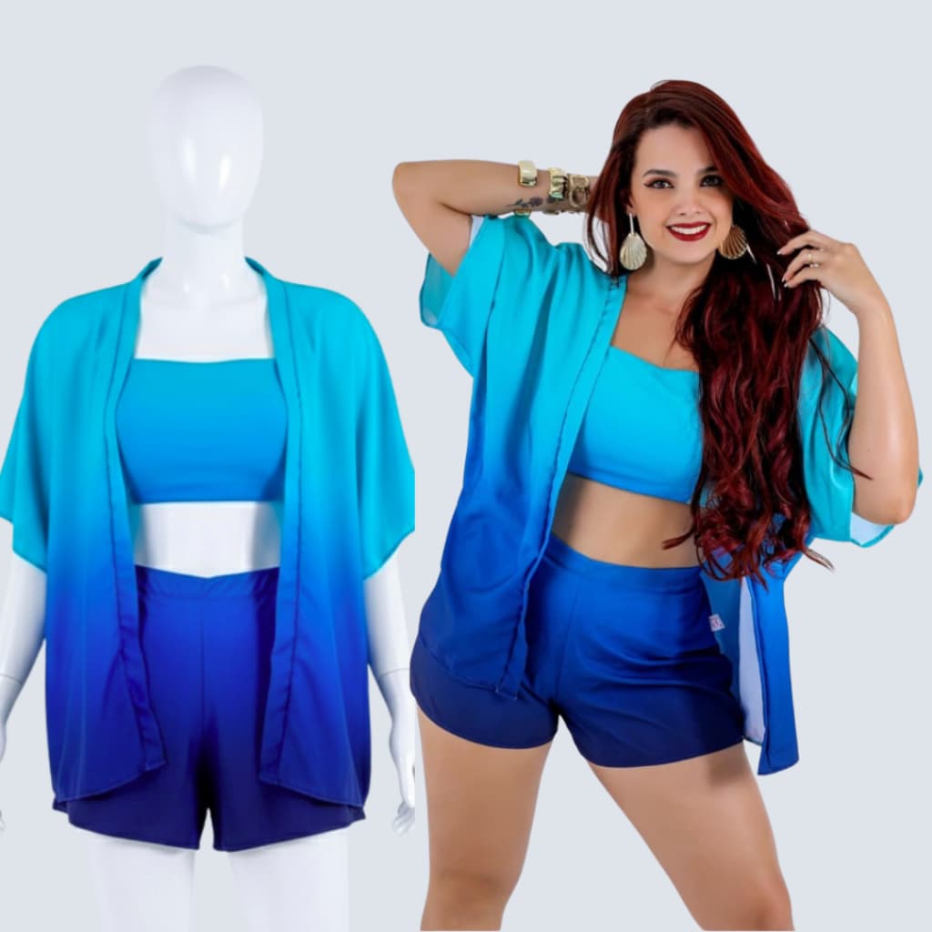 Conjunto Verão Estampado Brazil Core Moda