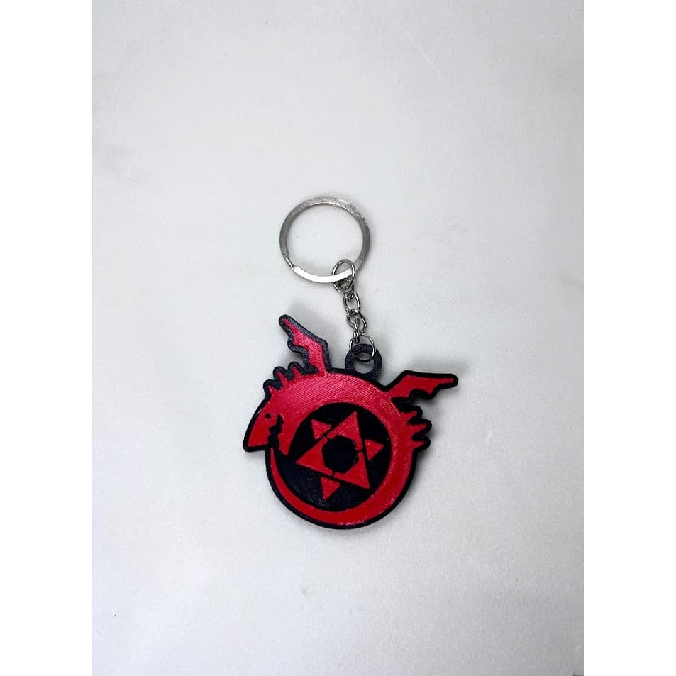 Chaveiro Ouroboros Fullmetal Alchemist Anime Geek Vermelho Resistente