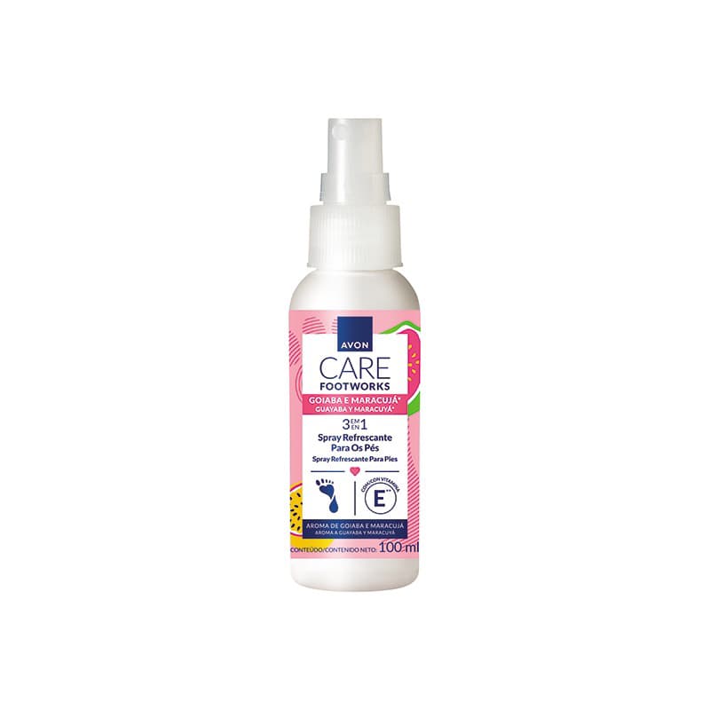 Spray Refrescante para os pes Goiaba e Maracuja 100ml - VAL 05/28
