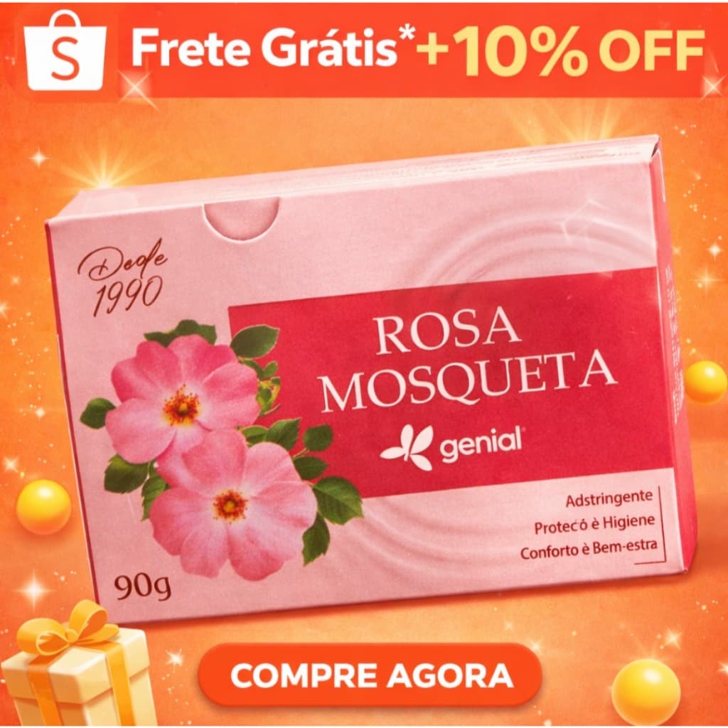 Sabonete Rosa Mosqueta 90g Saúde da Pele