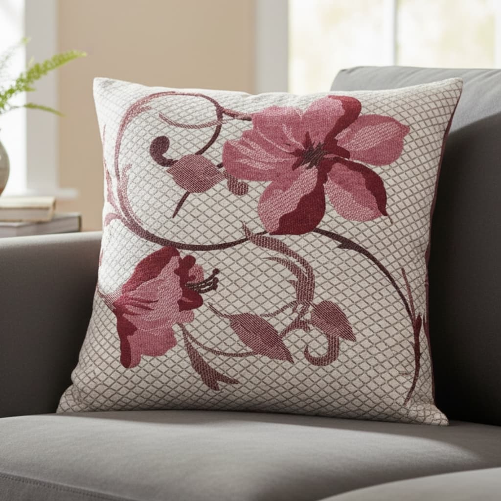 Almofada Japy Dupla Face Jacquard 180 Fios com Ziper Lateral