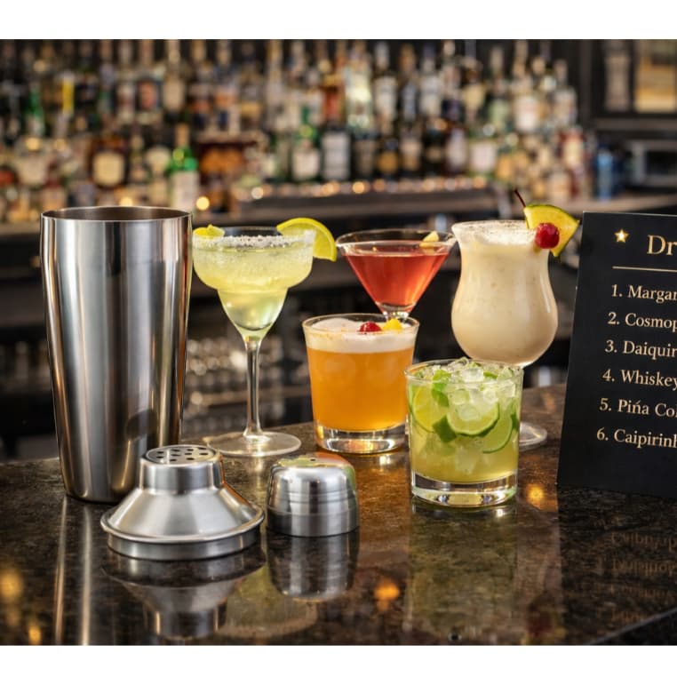 Shaker Coqueteleira Inox 500ml Cocktail Caipirinha Mojito Mixer Coquetelaria Bar Barman Mixologia