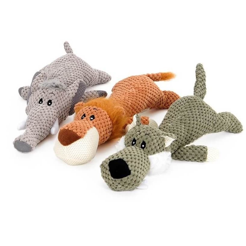 Pelúcia para cachorro com apito, brinquedo mordedor para animal, brinquedo pet, animal de estimação