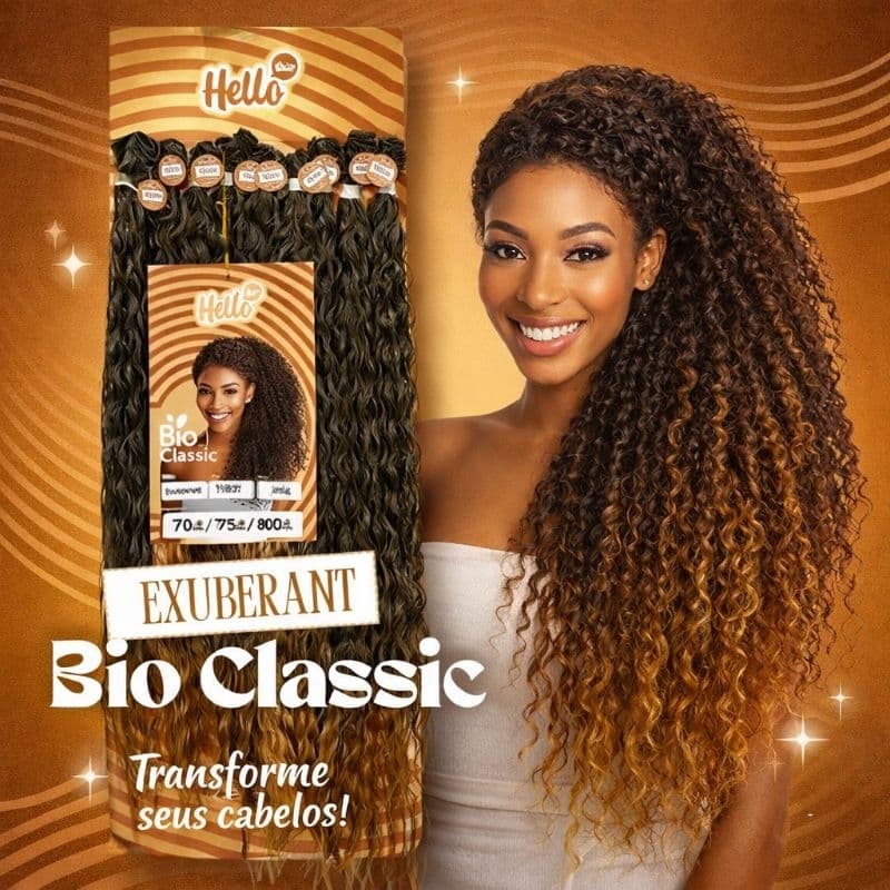 Cabelo Hello Hair Exuberant Bio Classic 80cm - Para Entrelace, Boho Braids, Gypsy Braids.