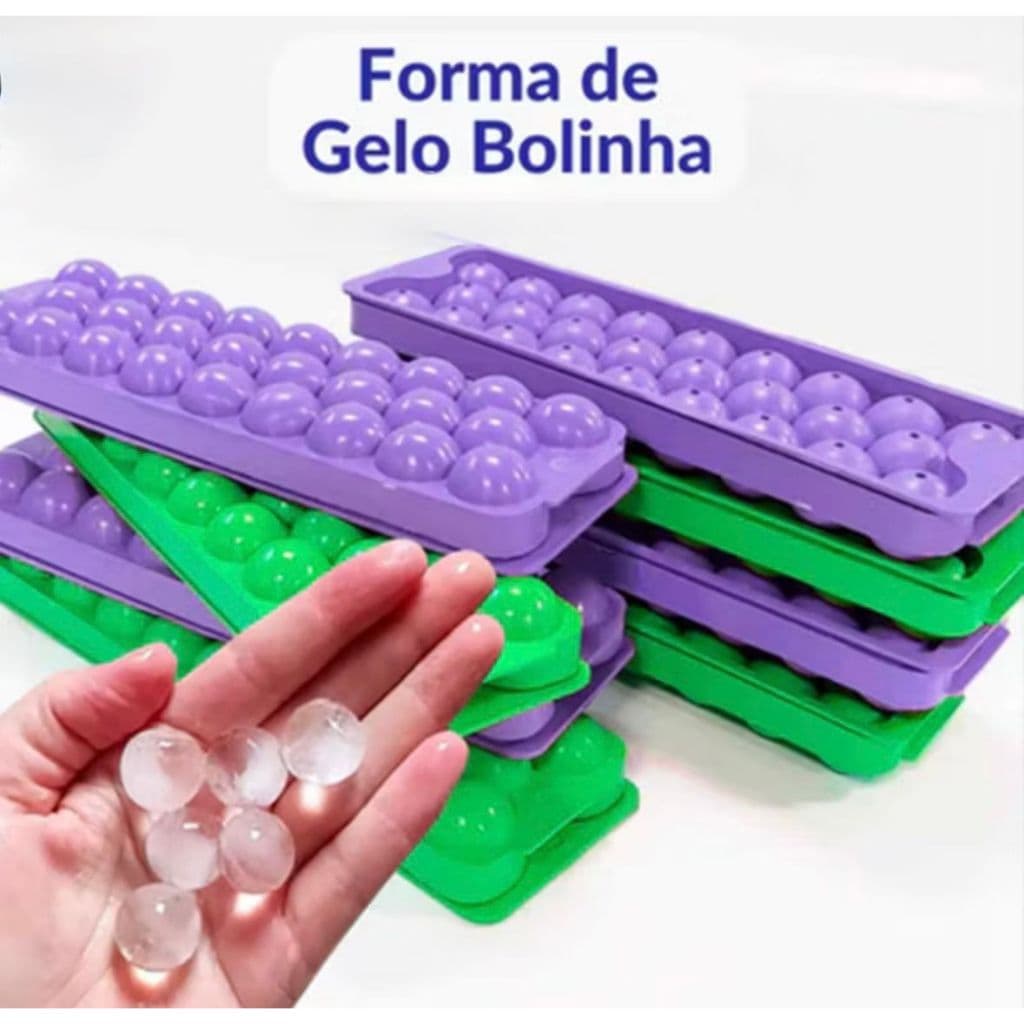 Formas de Gelo Bolinhas Kit com 4 - Envio Imediato