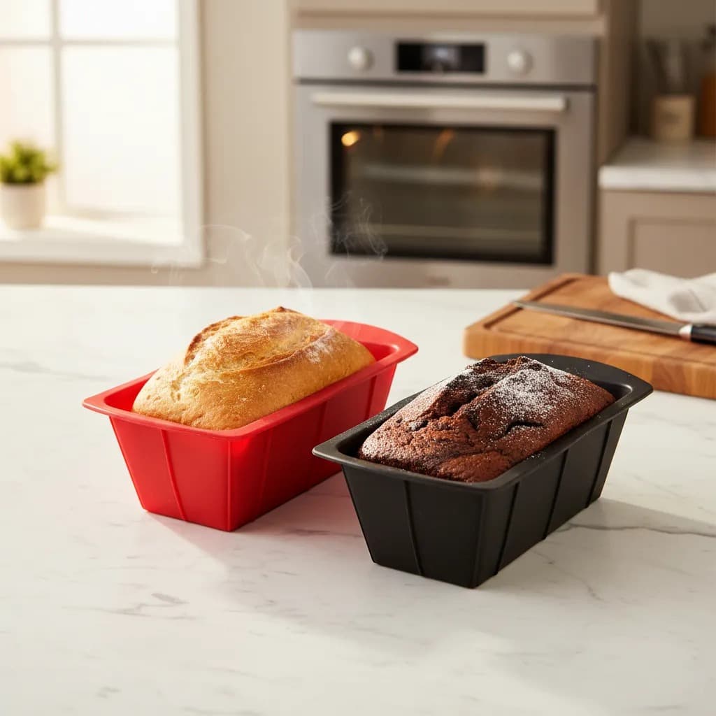 Forma De Pão Bolo Retangular Silicone 17cm Pequena para Airfryer Forno Envio Imediato