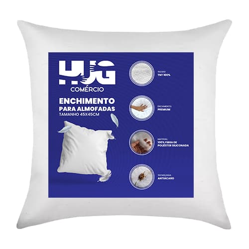 Almofadas TNT 45x45 Enchimento Fibra Siliconada Macias